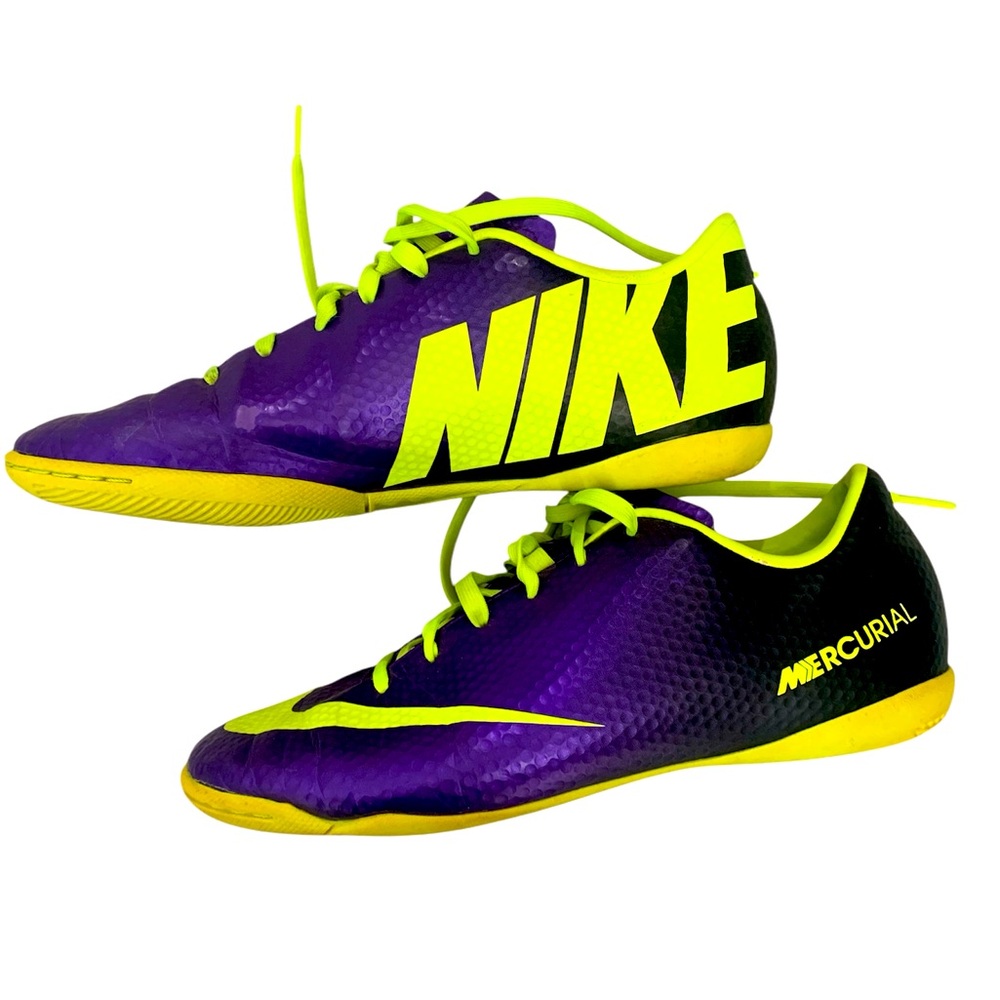 Nike Mercurial Indoor soccer shoes.